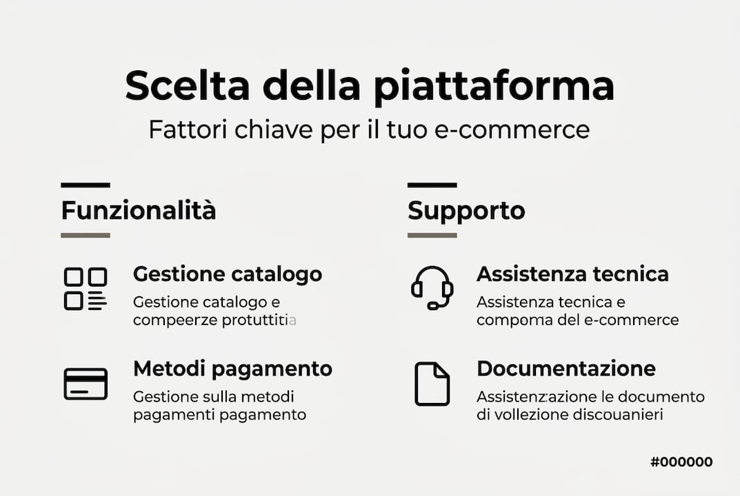 Infografica: i fattori decisivi per scegliere la piattaforma giusta