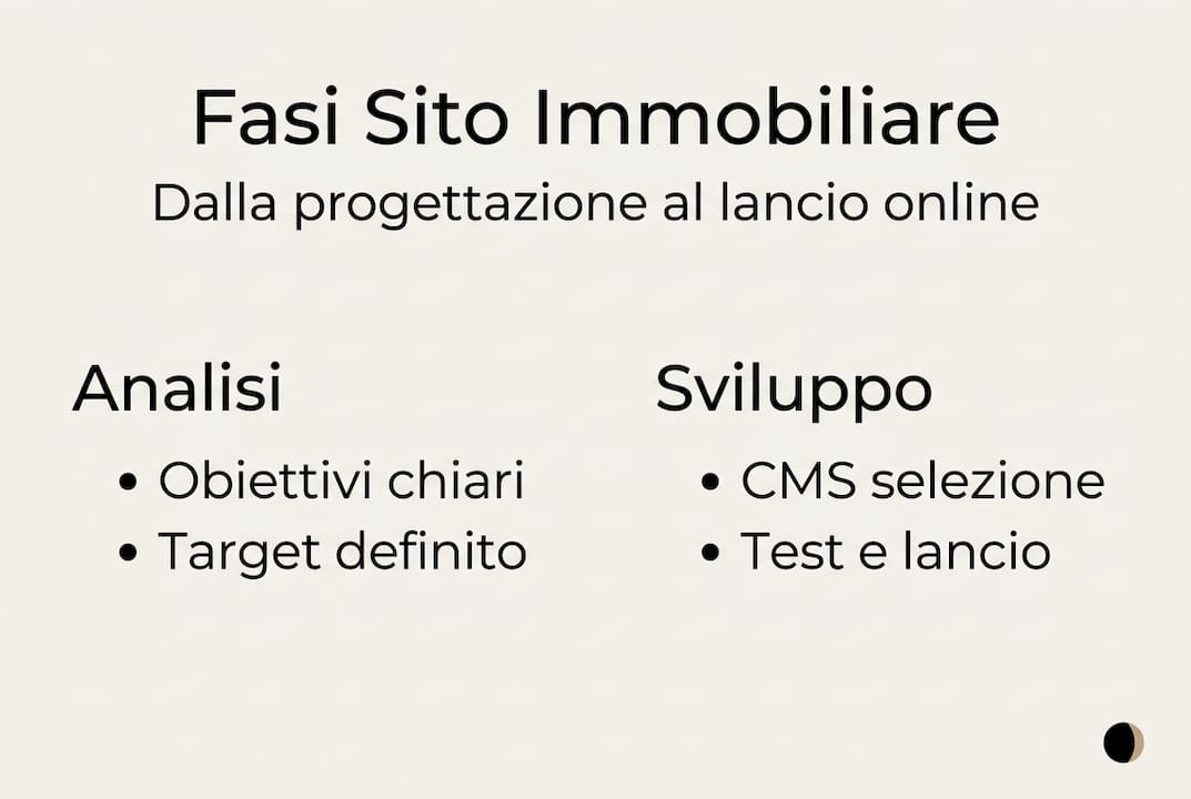 Infografica sulle principali fasi di sviluppo di un progetto immobiliare