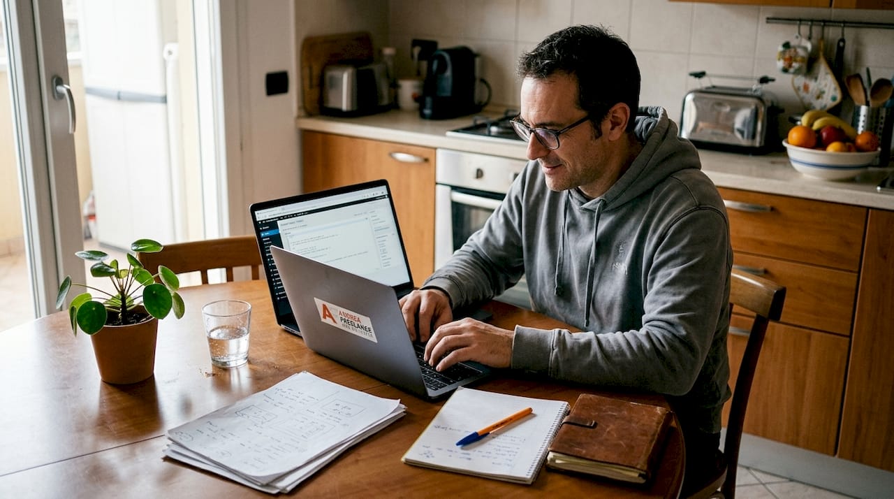 Esperto freelance crea e personalizza siti WordPress per il settore cucina