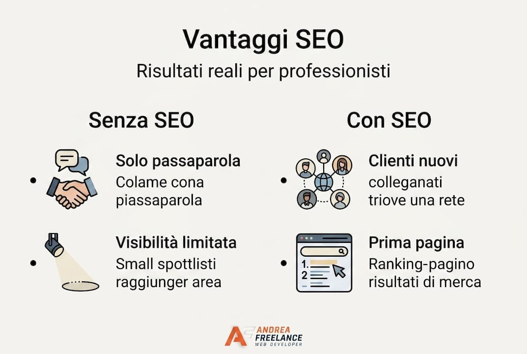 Infografica dedicata ai risultati ottenuti dai professionisti SEO