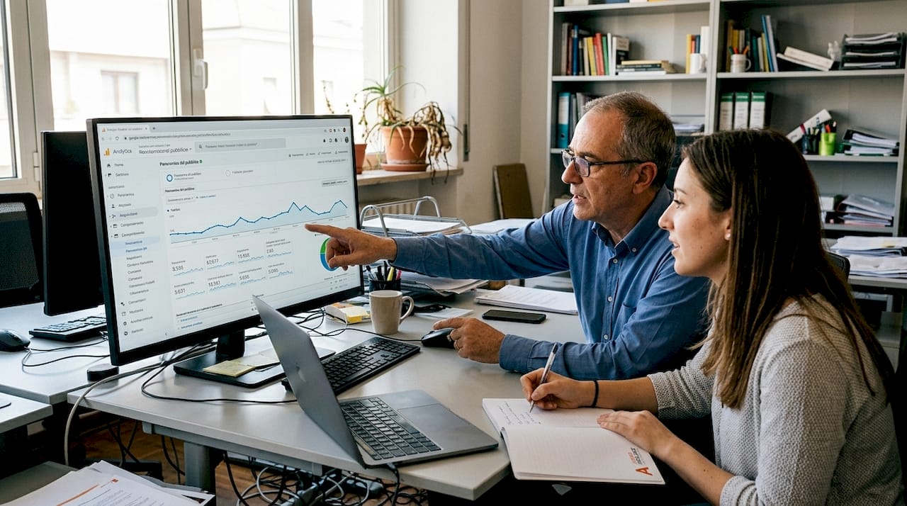 Il team si occupa di monitorare la visibilità del sito web per migliorarne le performance online.