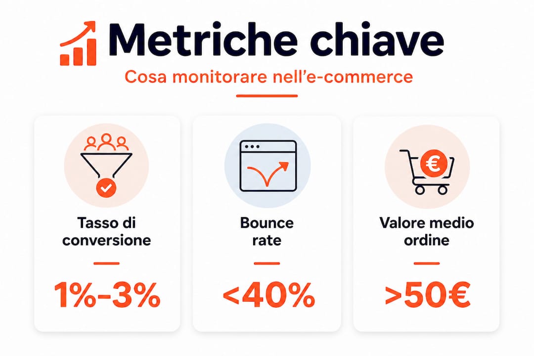 Infografica: i principali indicatori per valutare il successo di un e-commerce