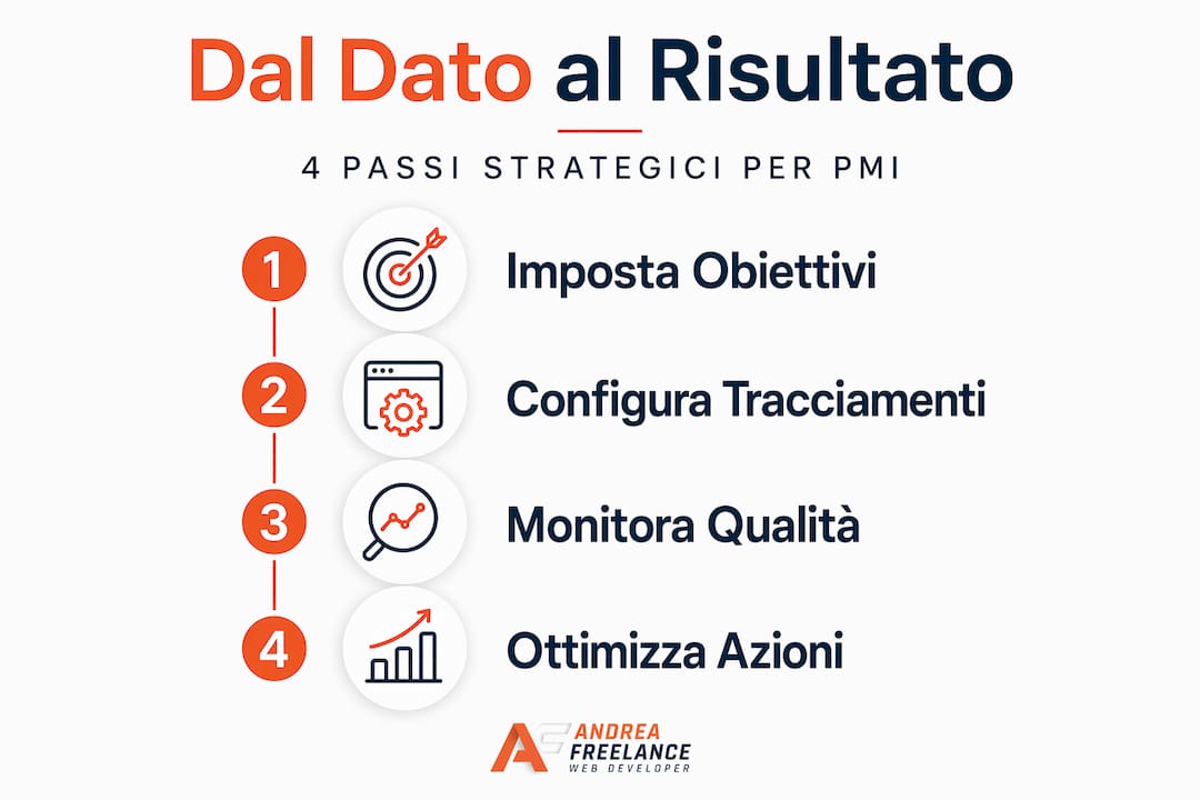 Infografica: i passaggi fondamentali per una strategia di Analytics vincente nelle PMI