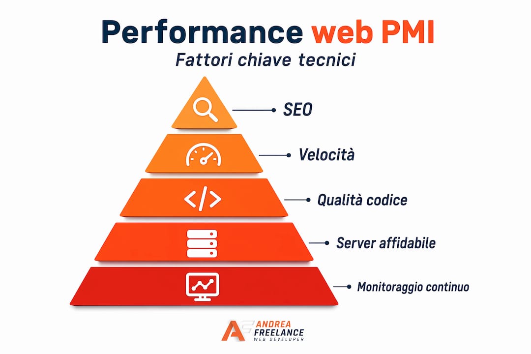 Piramide delle performance web: tutti i fattori tecnici da considerare
