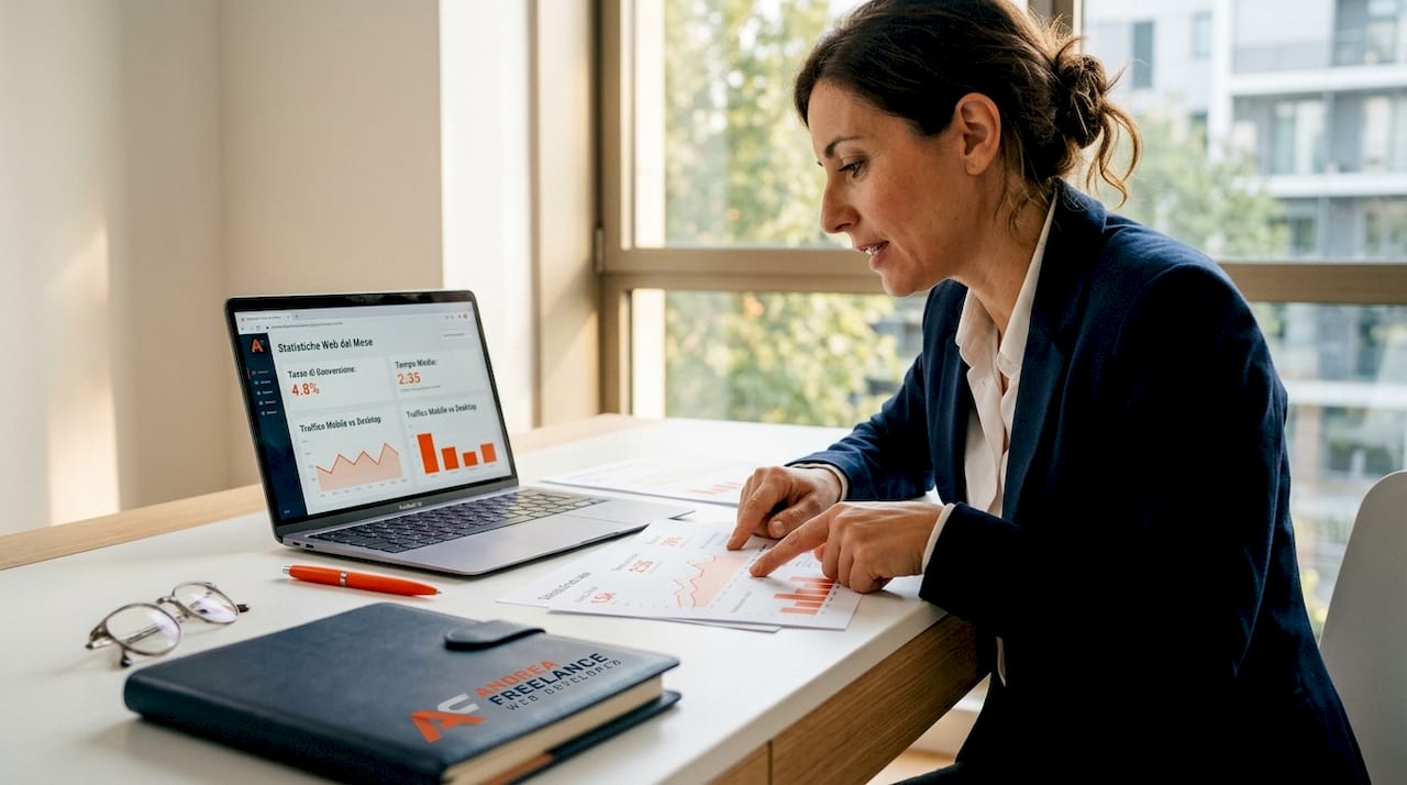 Consulente che analizza e mette a confronto le diverse piattaforme di e-commerce per aiutare le aziende a scegliere la soluzione più adatta alle proprie esigenze.