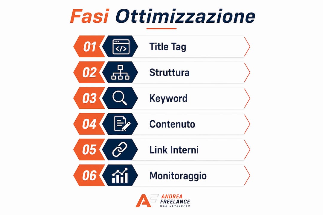 Infografica: i passaggi fondamentali per ottimizzare una pagina in ottica SEO