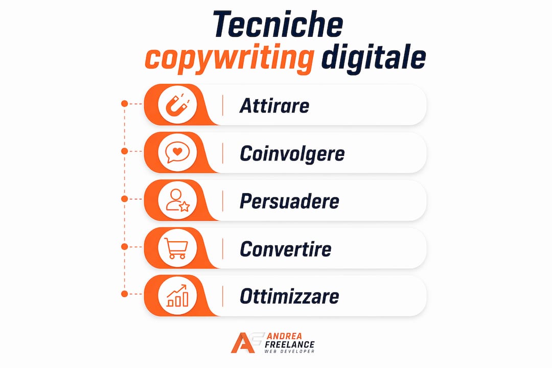 Infografica: le 5 mosse vincenti per un copywriting digitale che funziona davvero
