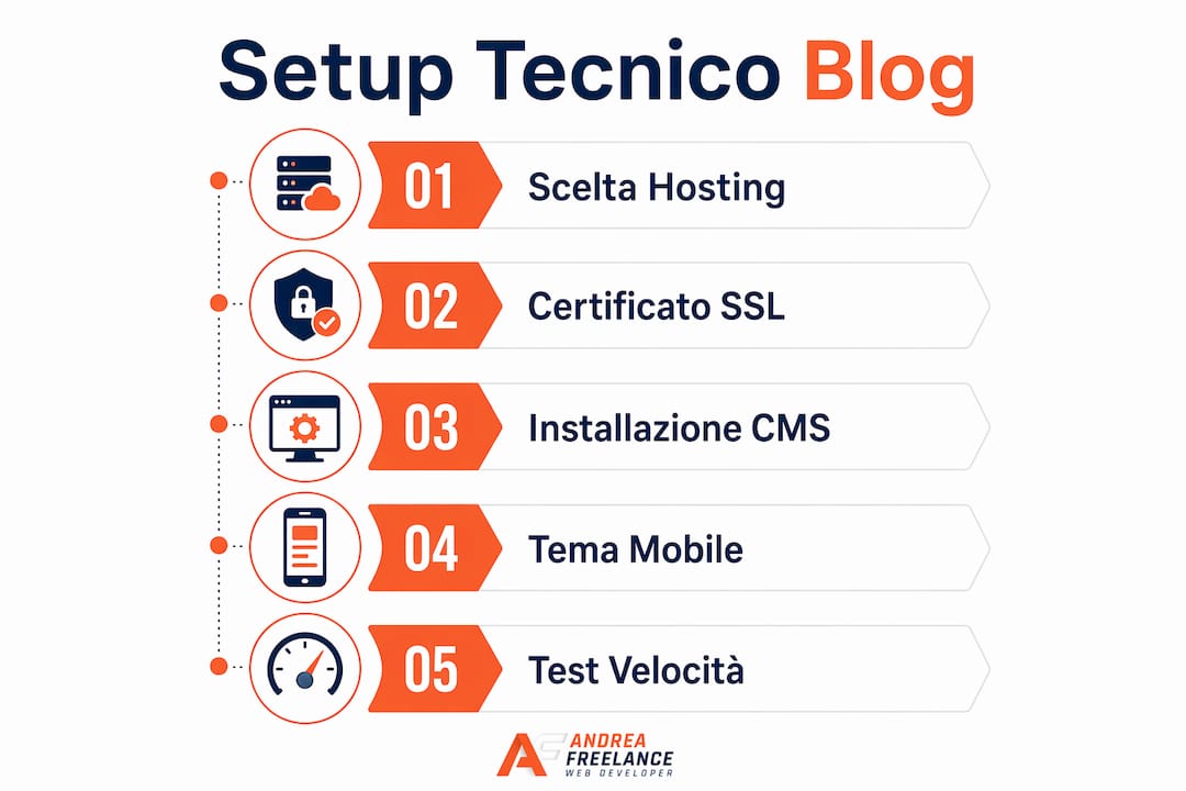Guida illustrata con tutti i passaggi pratici per creare e configurare il tuo blog