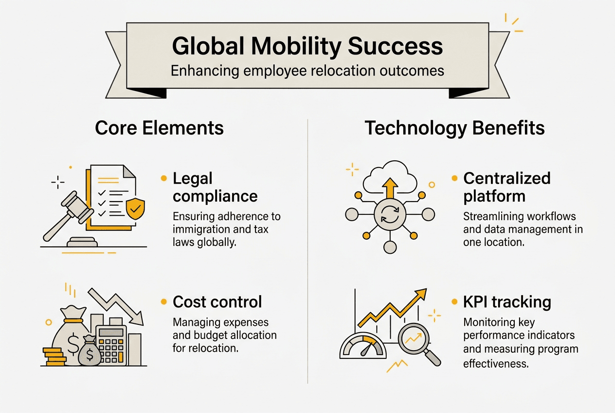 Infographic summarizes relocation program essentials