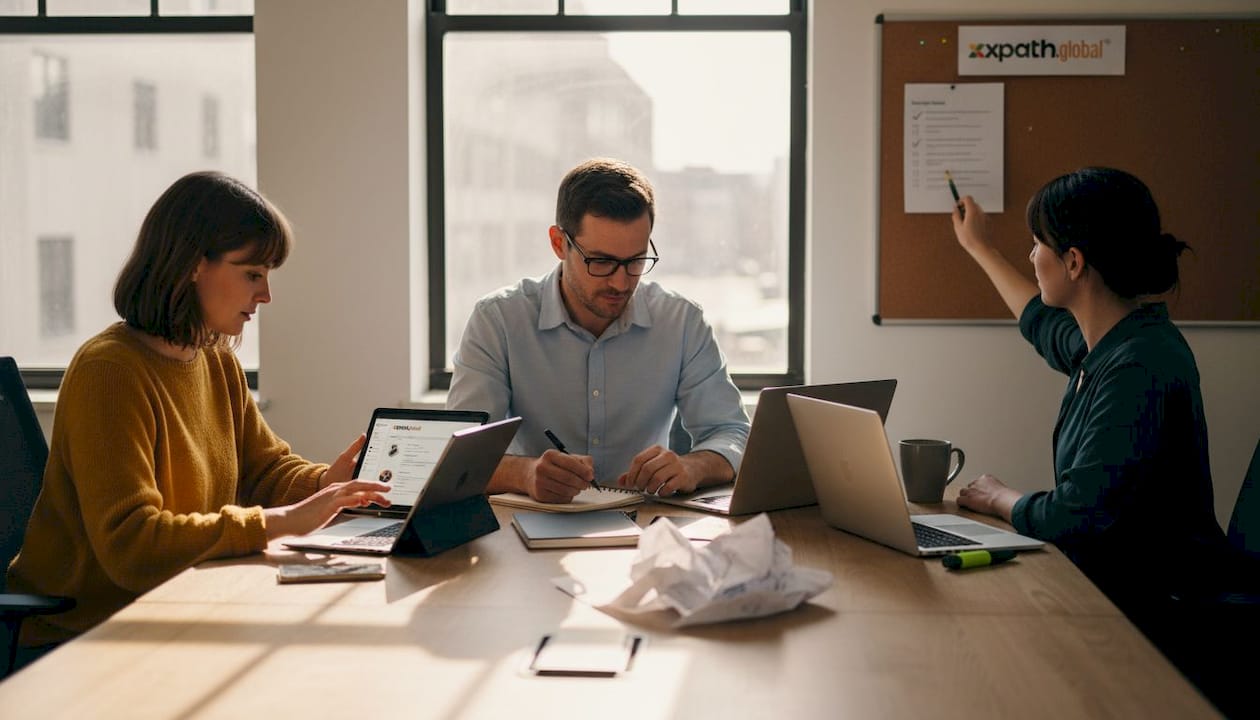 HR team collaborates on digital relocation workflow