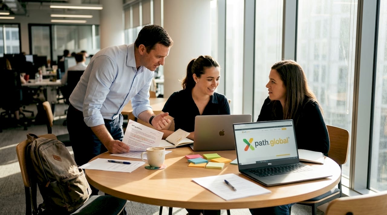 HR team collaborating on modern procurement