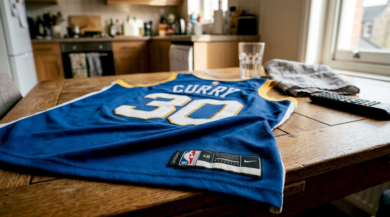 Authentic NBA jersey details and tags