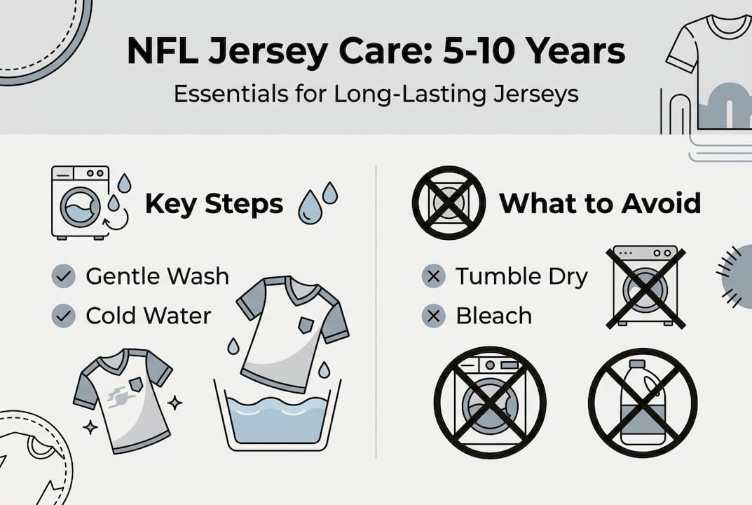 Infographic NFL jersey care key tips