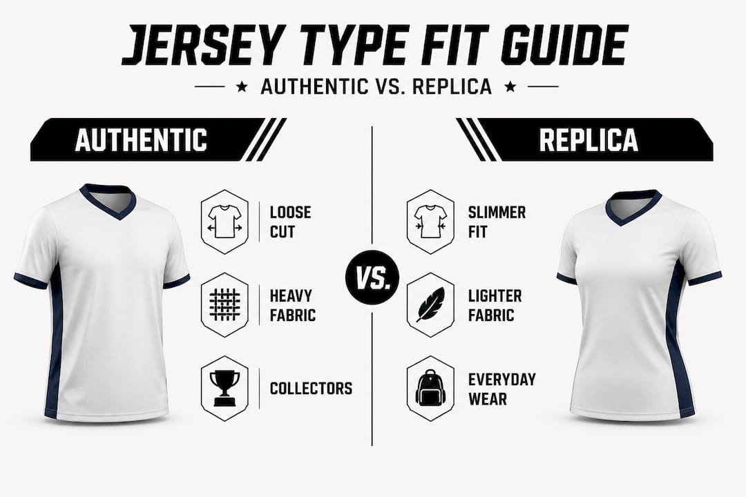 Infographic comparing authentic and replica NHL jerseys