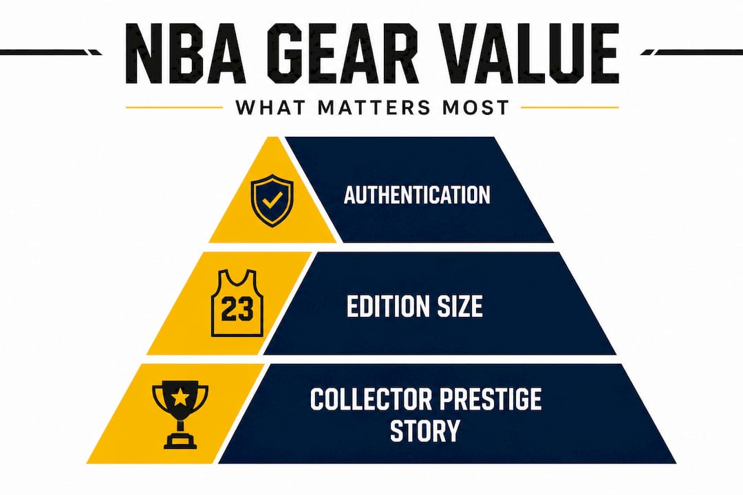 Infographic ranking NBA gear value factors