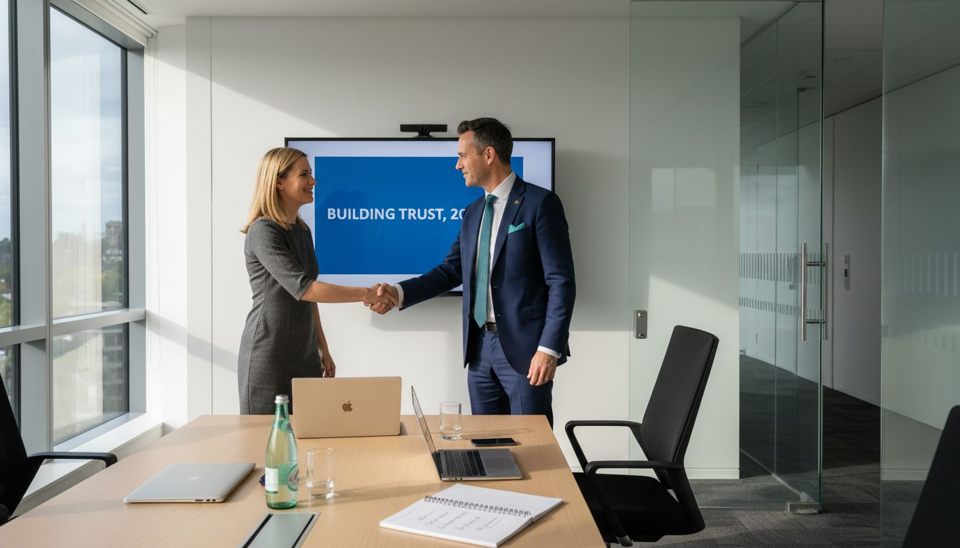 Client handshake for SaaS trust building