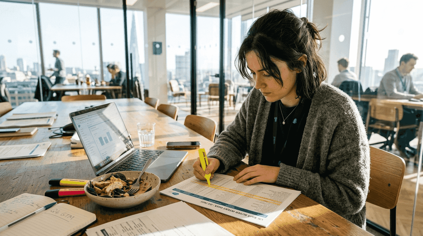 Marketer segments buyer intent data at table