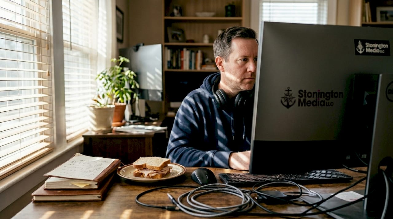 SEO specialist reviewing search ranking on desktop