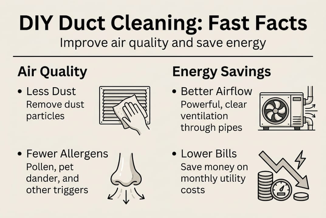 Infographic on air quality and energy savings