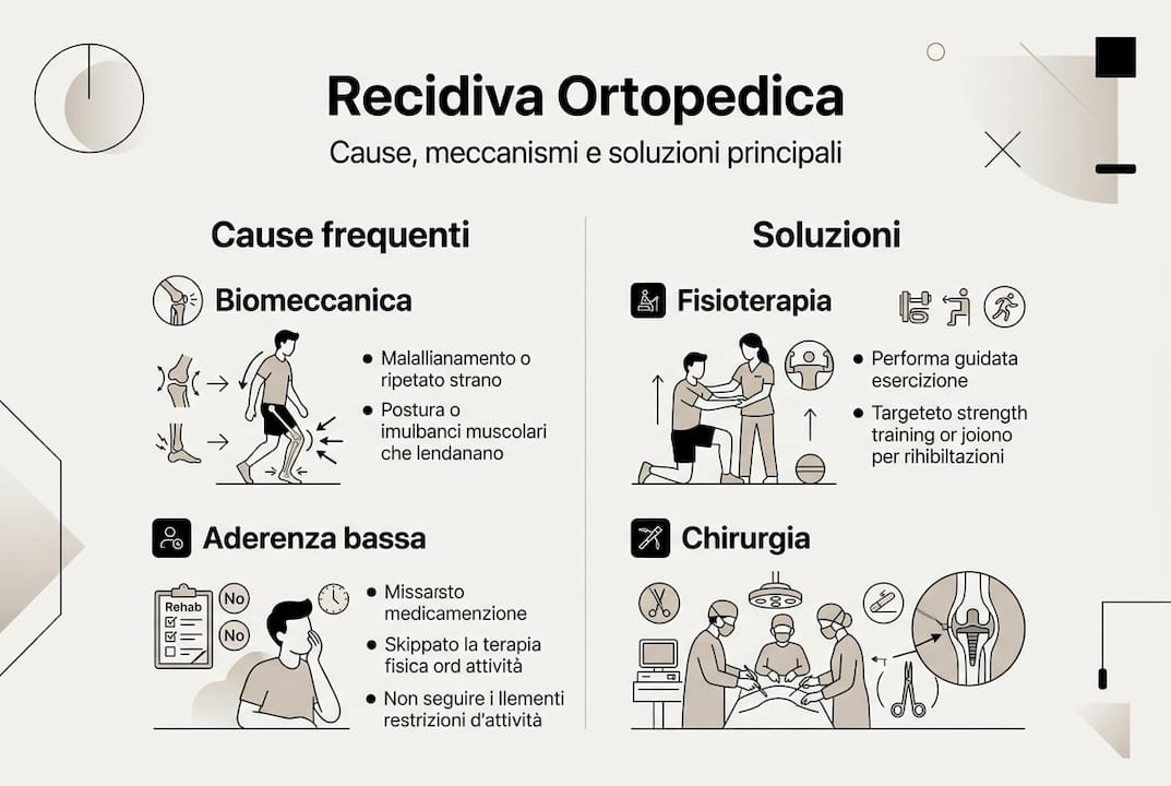 Infografica: perché si ripresentano i problemi ortopedici e come affrontarli con successo