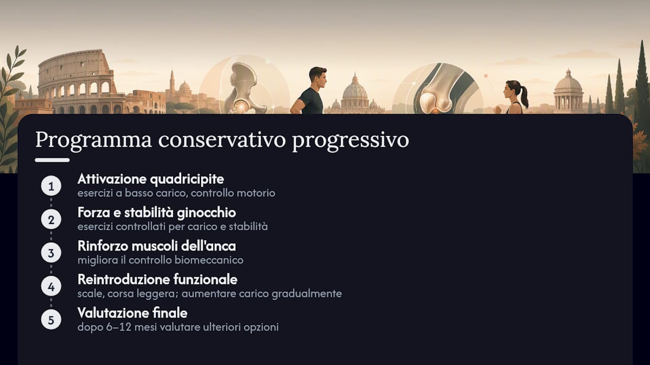 Trattamento conservativo: come costruire un programma efficace — overview diagram