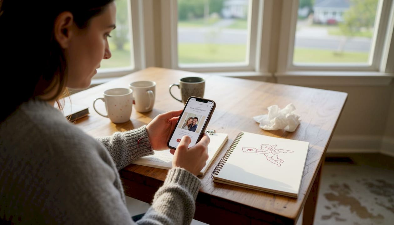 Multimedia digital invitation design in progress