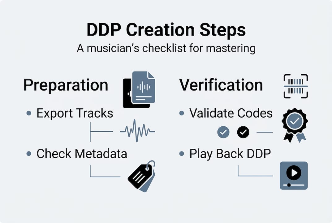 Infographic steps for DDP creation