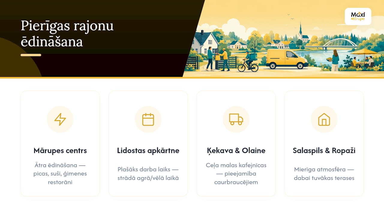 Pierīgas rajonu ēdināšanas prioritāšu pārskats