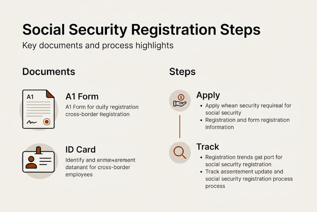 1775968071641 Infographic outlines registration steps and documents Social security registration guide for cross-border employees Infographic outlines registration steps and documents