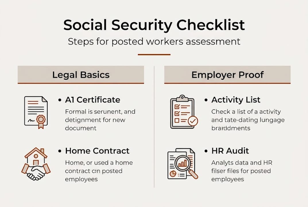 Infographic on social security assessment steps