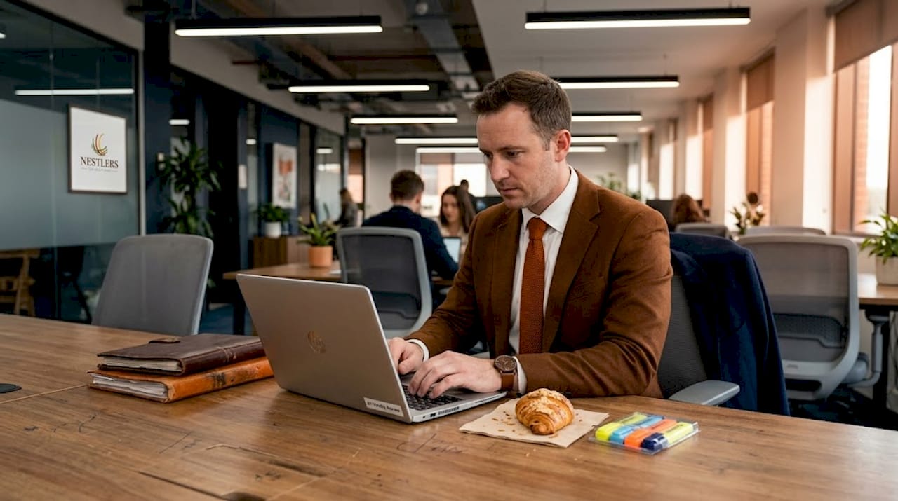 HR specialist reviews compliance for audit