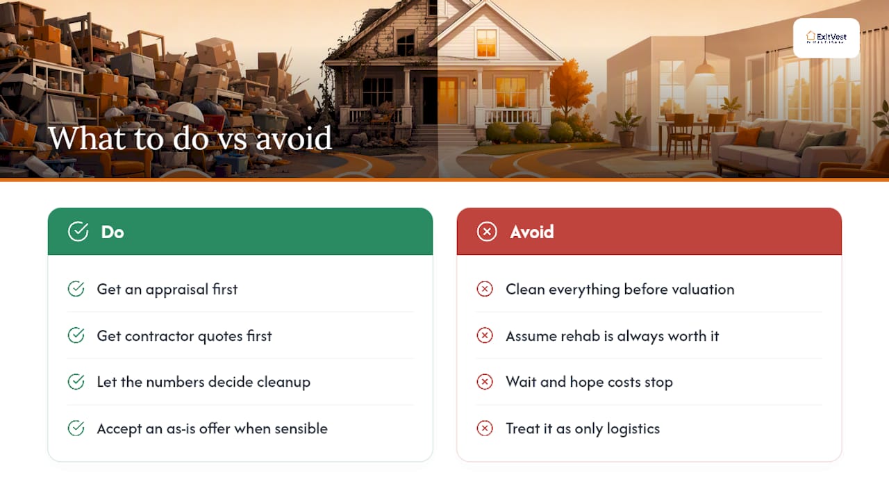 What Most Advice Gets Wrong About Selling a Hoarder House — overview diagram