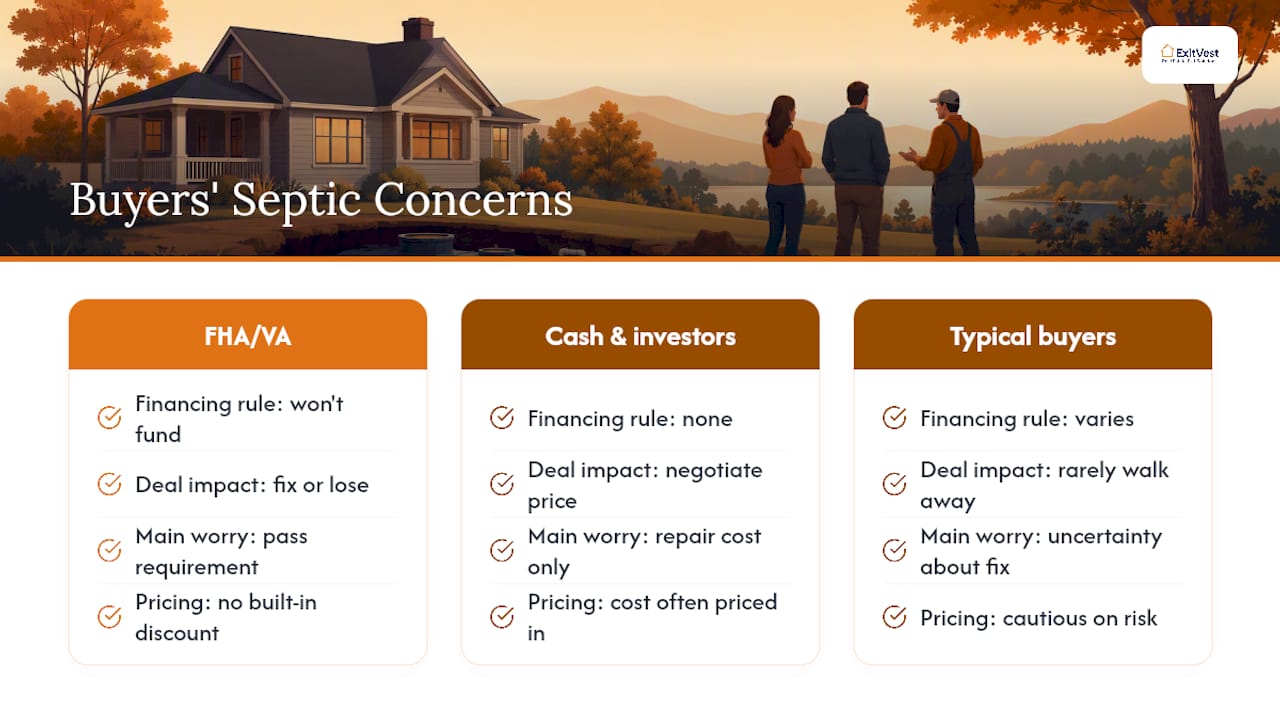 What Buyers Actually Worry About When a Septic System Fails — overview diagram