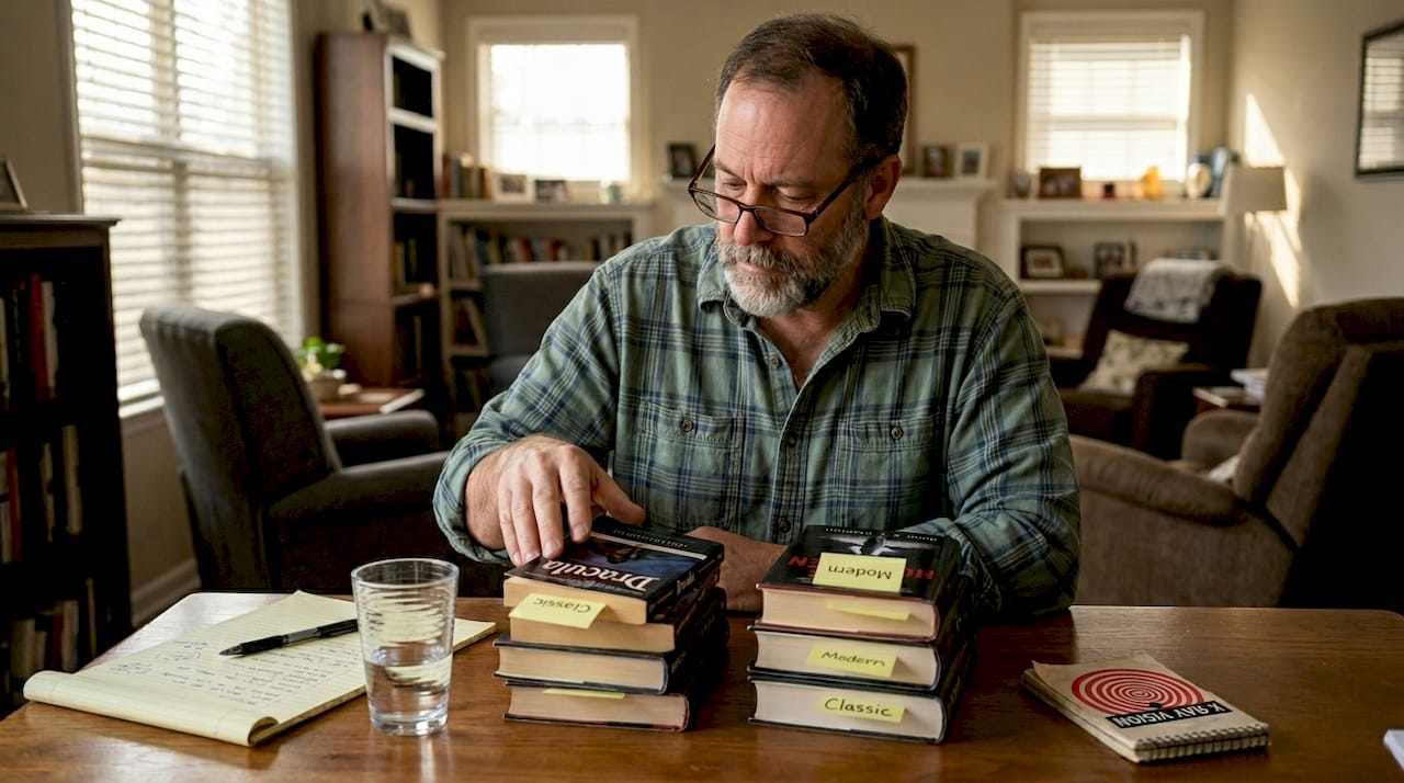 Sorting classic and modern horror books