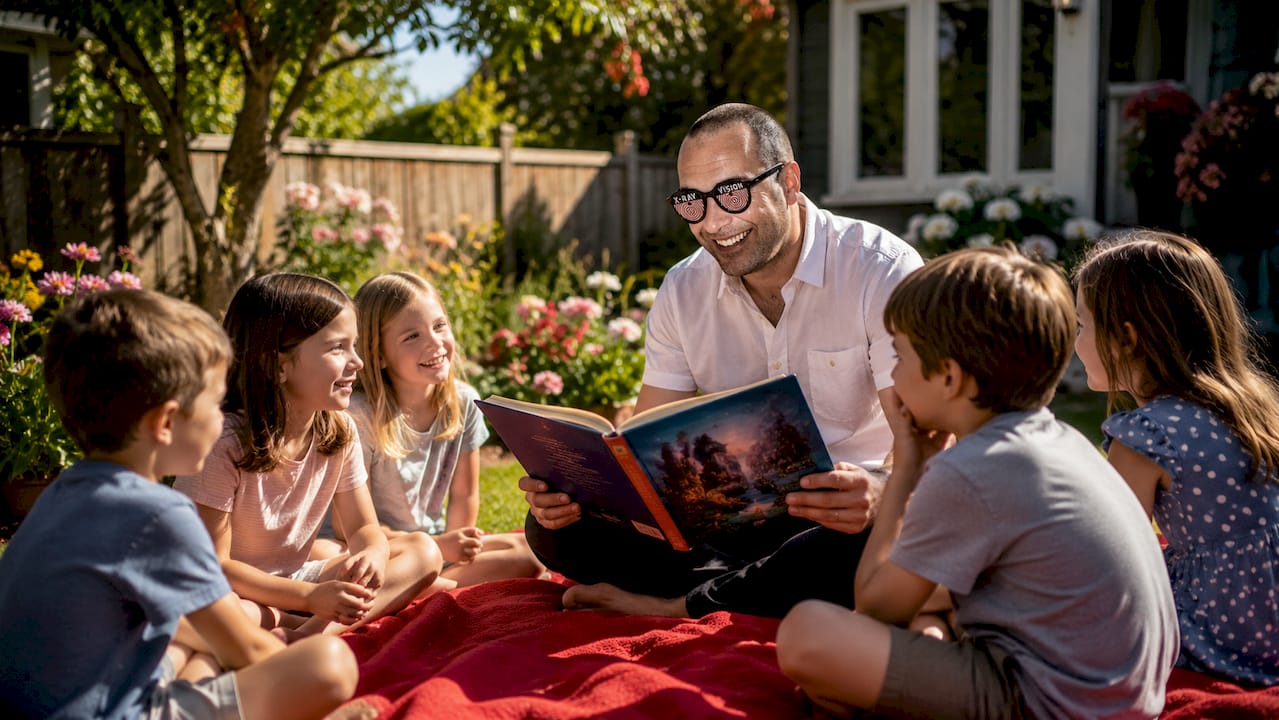 Children engaged in fairy tale storytime