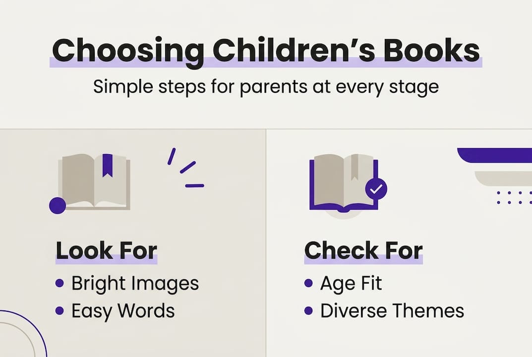 Infographic guide to choosing children’s books
