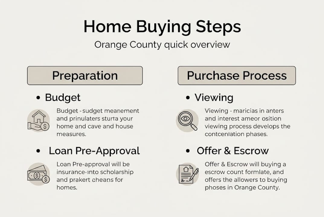 Infographic Orange County home buying steps