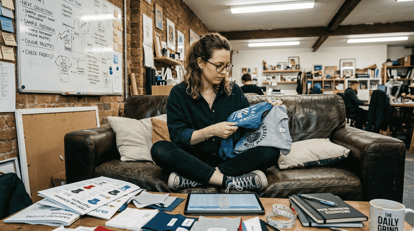 Artist reviews print-on-demand t-shirt samples