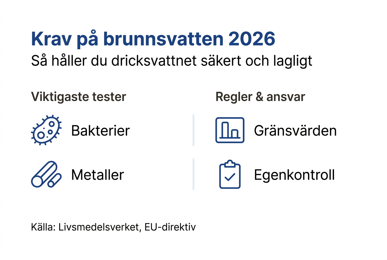 Graphic overview: rules and requirements for private well water