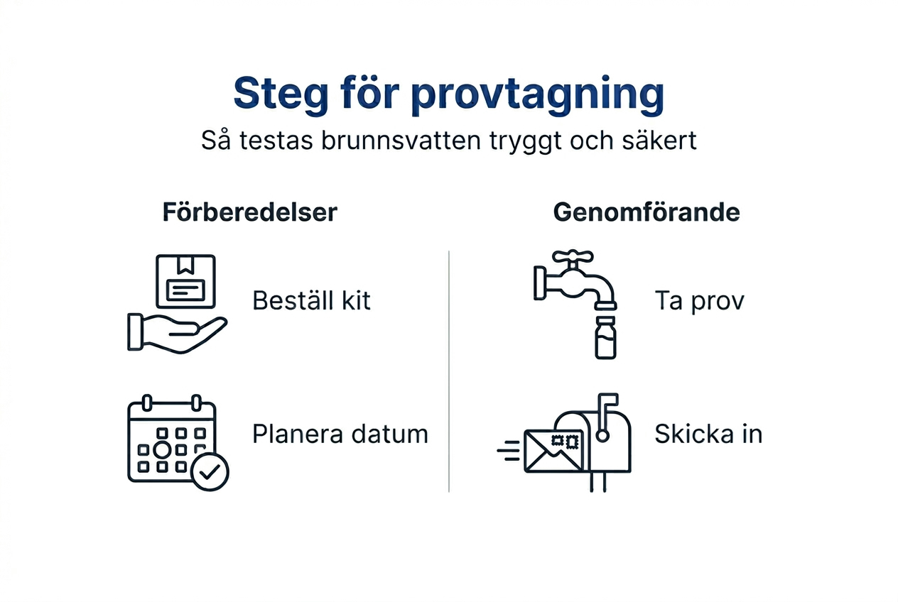 Så tar du vattenprov – en illustrerad steg-för-steg-guide