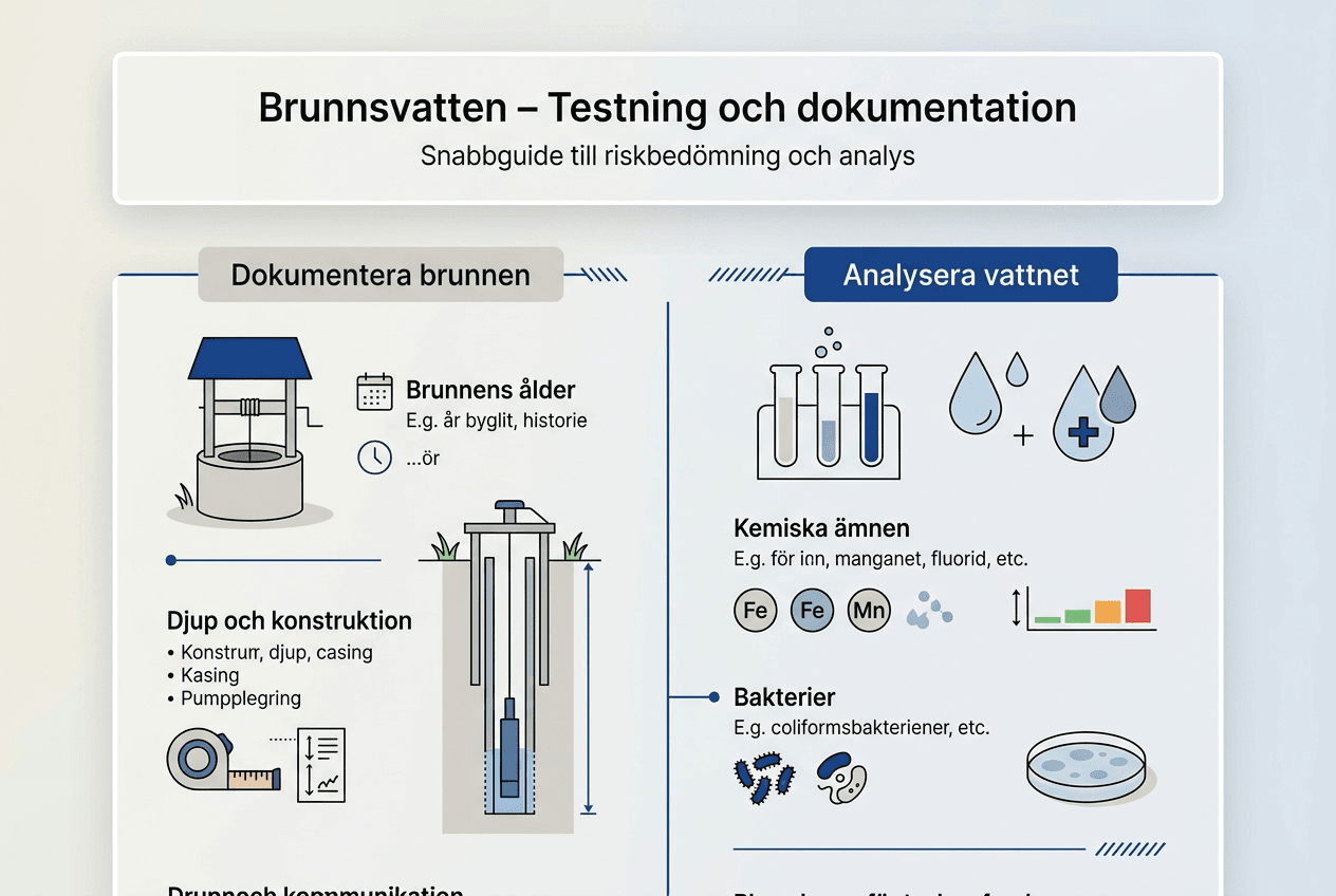 Så testar du ditt brunnsvatten – steg för steg i bild