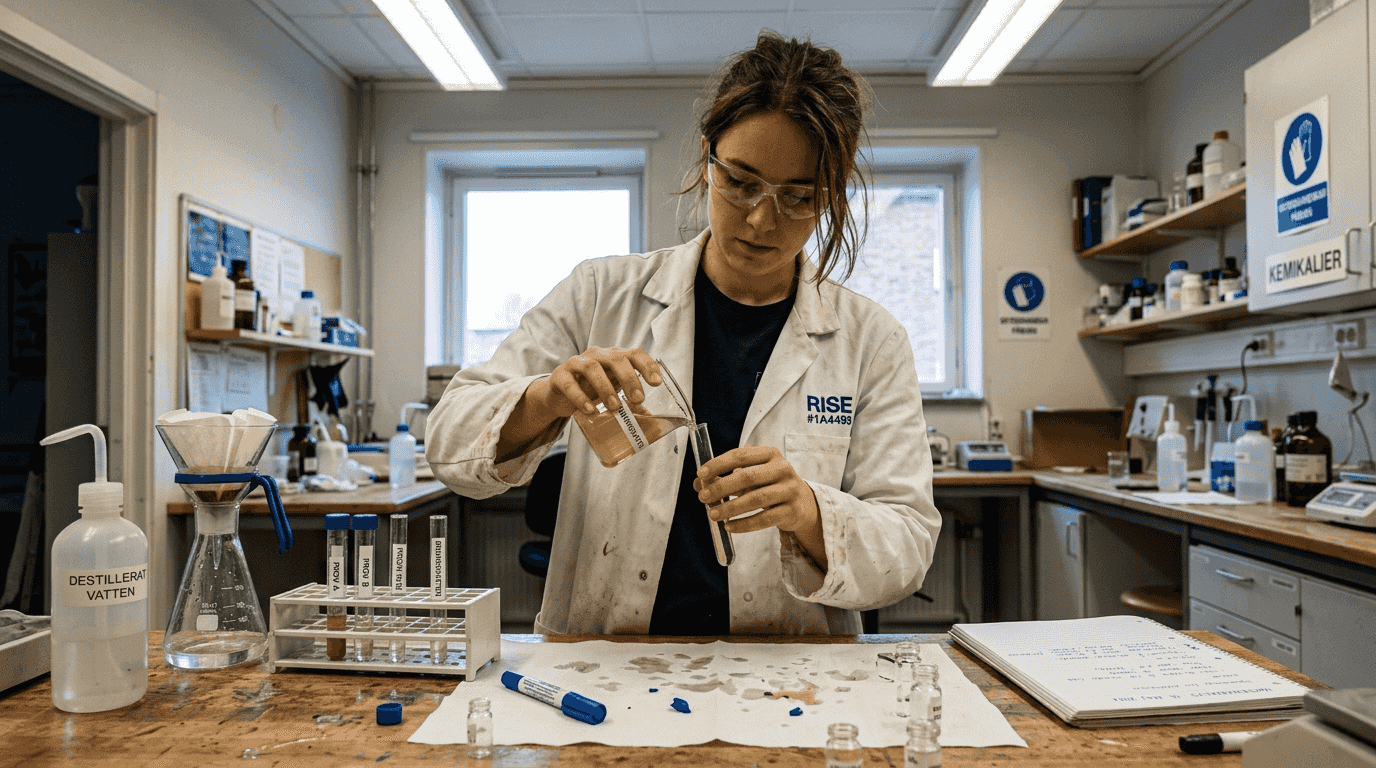 Laboratorietest av brunnsvatten