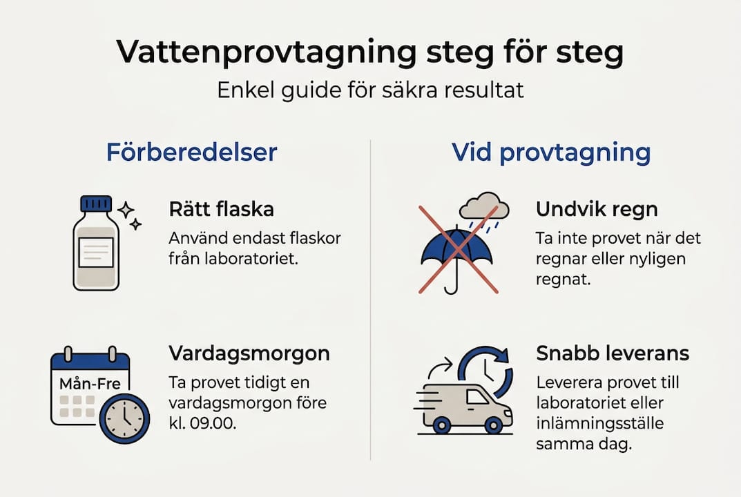Så tar du vattenprover – steg för steg och smarta tips