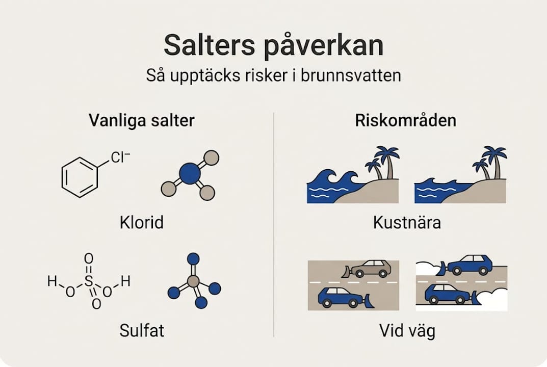 Grafisk översikt: Så påverkar salt brunnsvattnets kvalitet och vilka risker finns