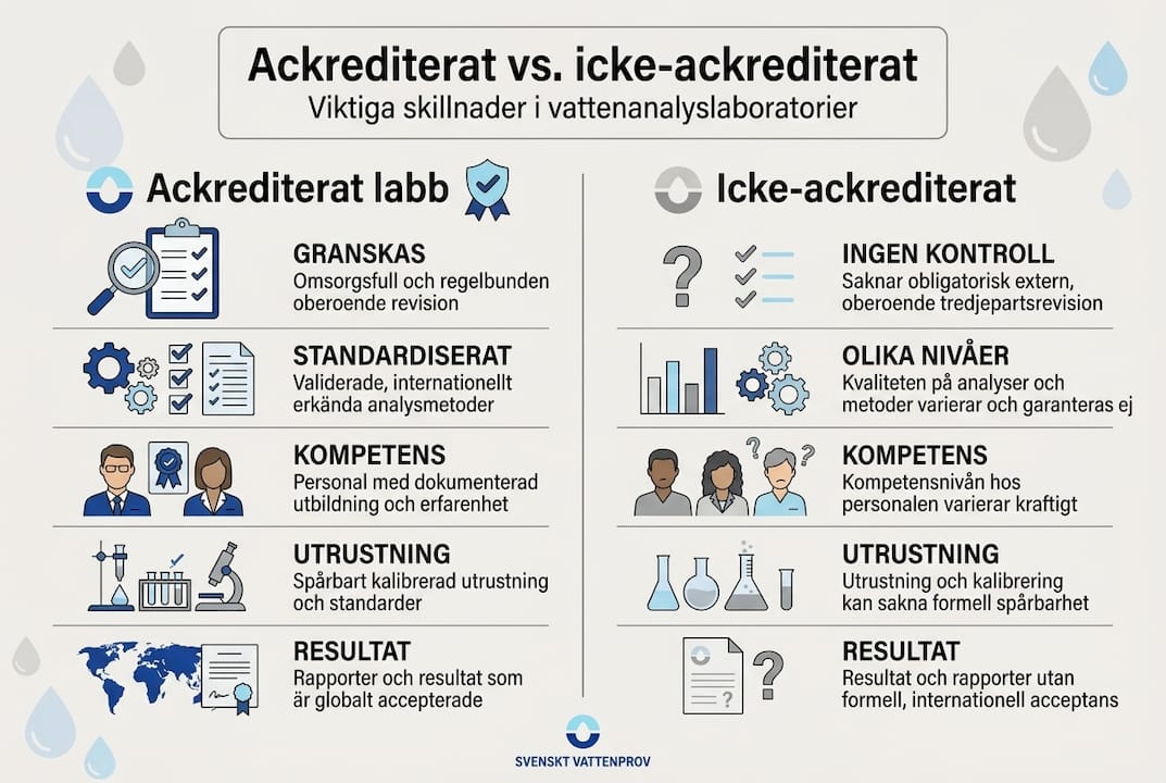 En överskådlig infografik som visar vad som skiljer olika typer av laboratorier åt