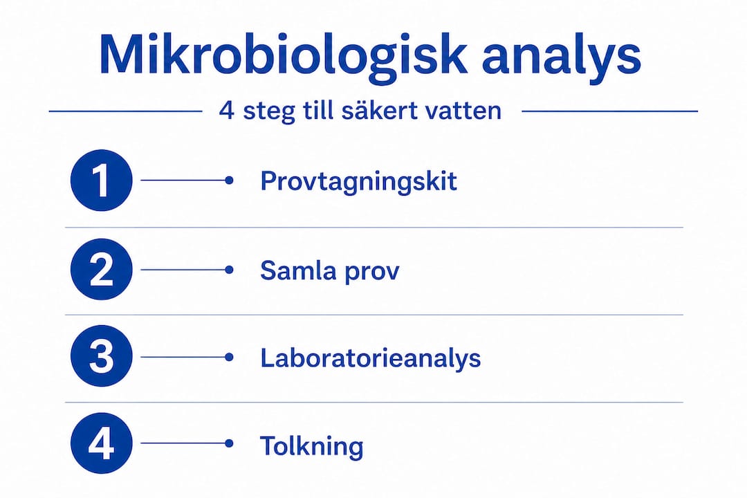 Så här går en vattenanalys till – steg för steg i infografik