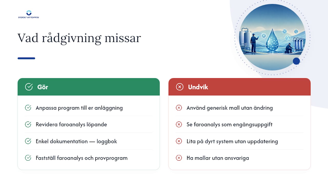 Vad conventional egenkontroll-rådgivning missar — overview diagram