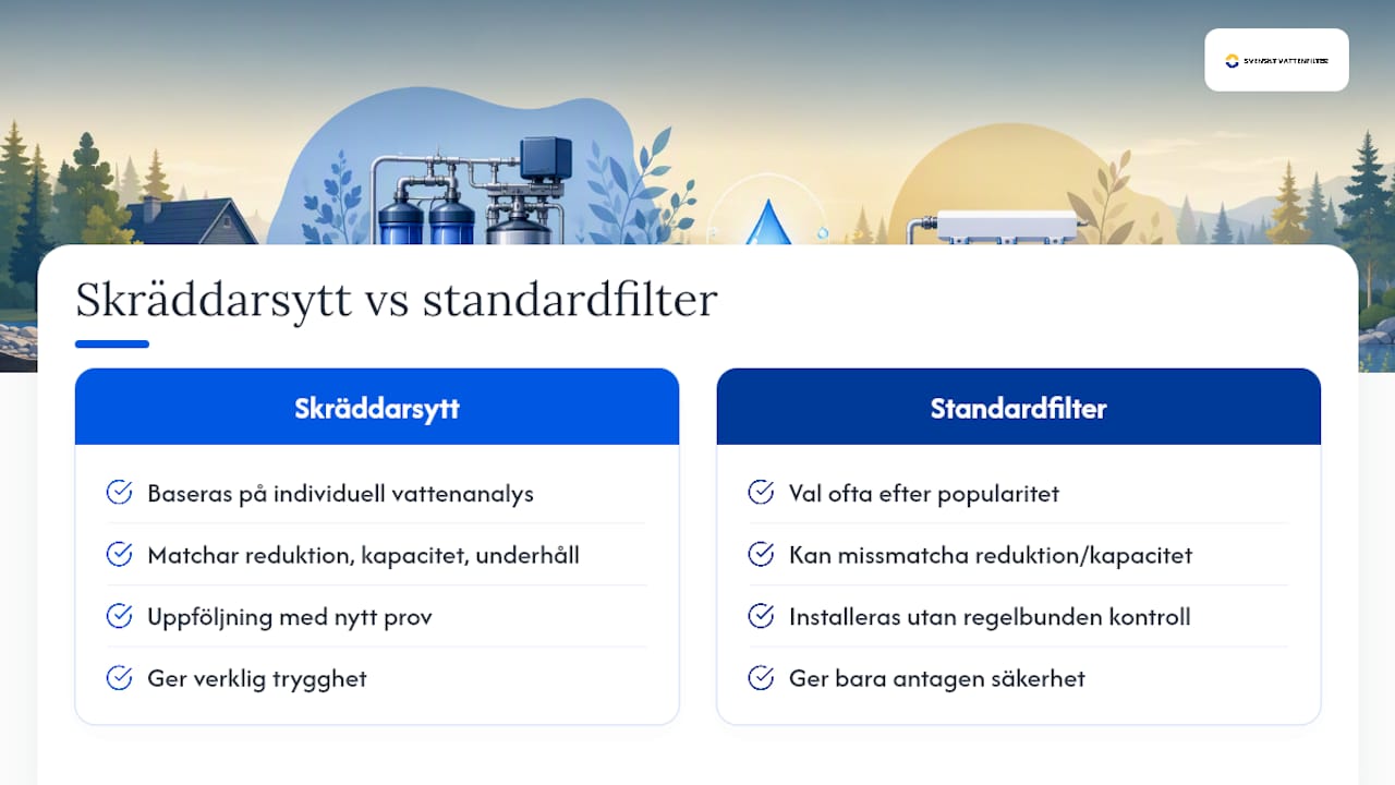 Varför skräddarsydda lösningar slår standardfilter — overview diagram