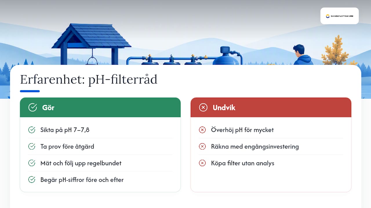 Vad säger erfarenheten om pH-filter egentligen? — overview diagram