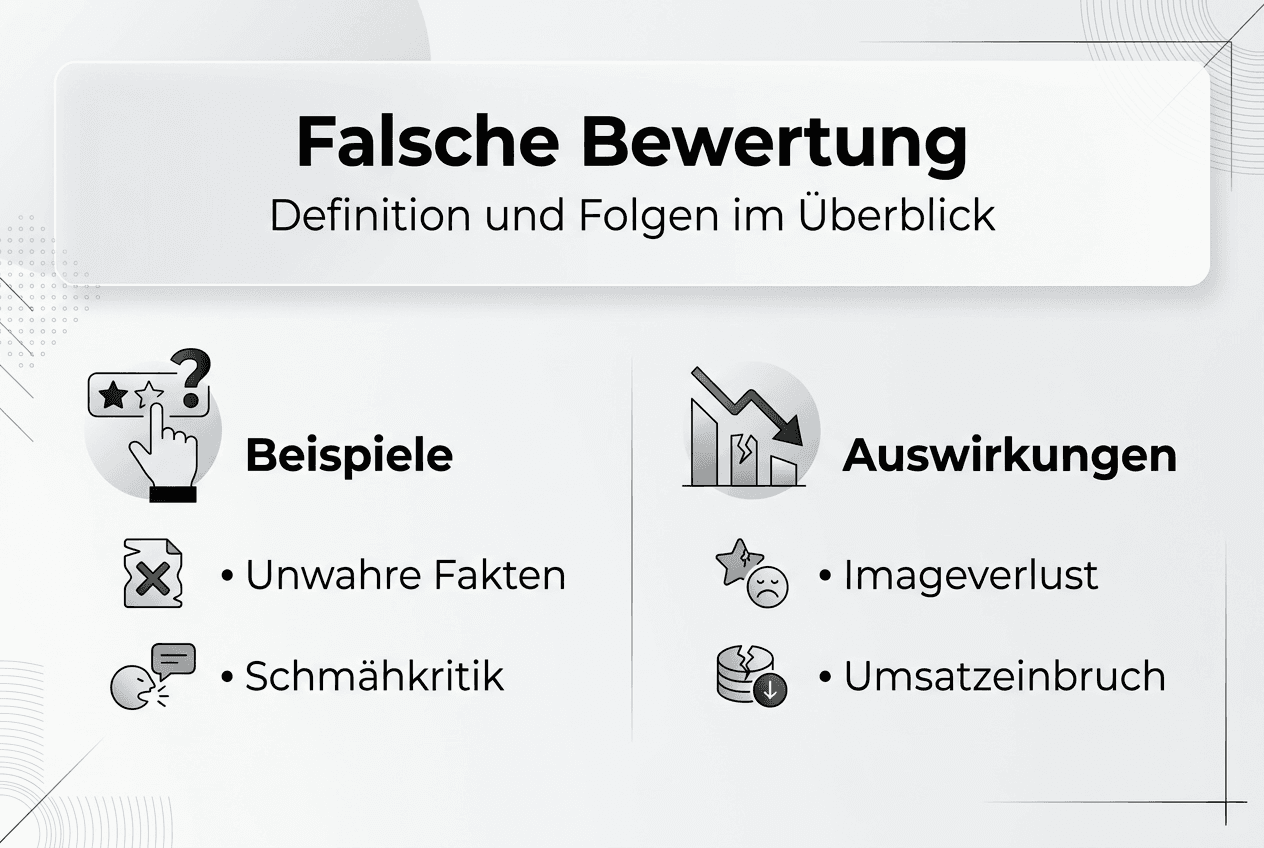 Die Infografik veranschaulicht anschaulich, was eine Fehleinschätzung bedeutet und welche Konsequenzen sie nach sich ziehen kann.